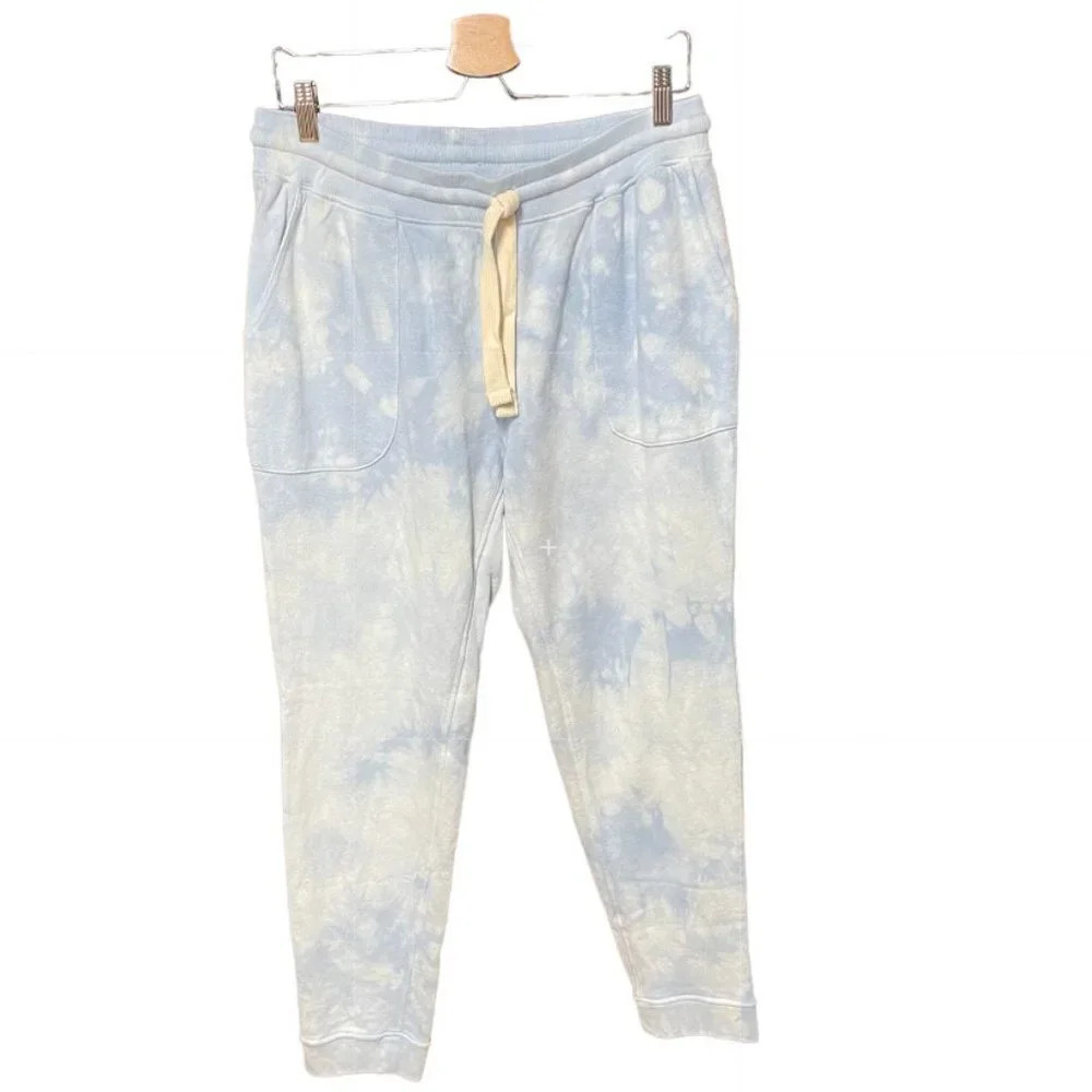 Faherty Bells Tie Dye Jogger Sweatpants Blue Size Large - Picture 2 of 10